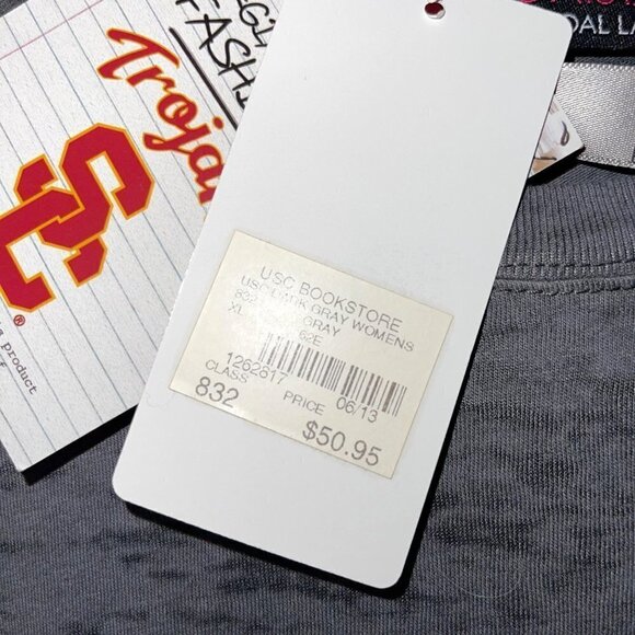Diane Dal Lago Collegiate Fashionista Embellished USC Shirt Womens Size XL NWT - Picture 7 of 10